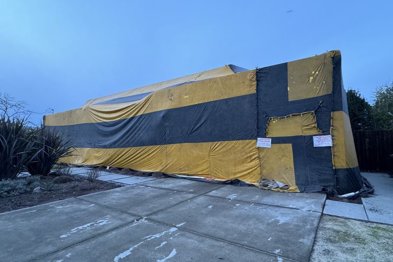 Fumigation tent in Sonoma
